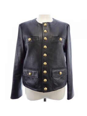 Celine Leather Jacket Black